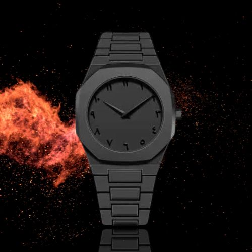 Arabic Aura Watch – The Ultimate Black Edition