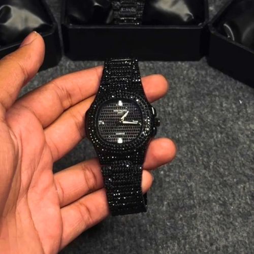 Patek Philippe Iced-Toned Black – Luxury Stone Edition